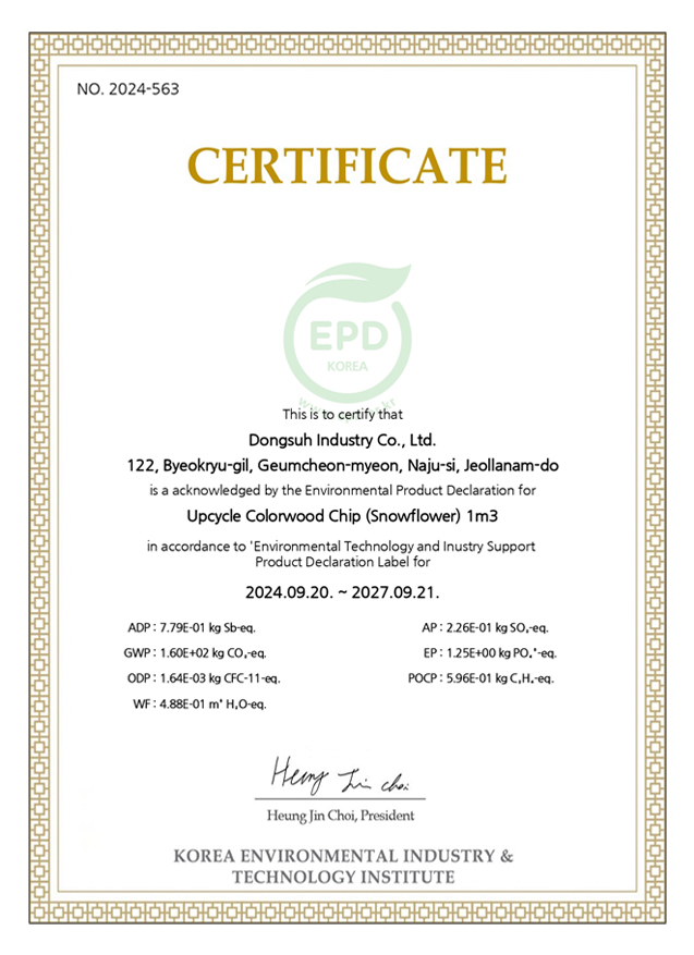 Upcycled Colored Wood Chips Harmful substance test report